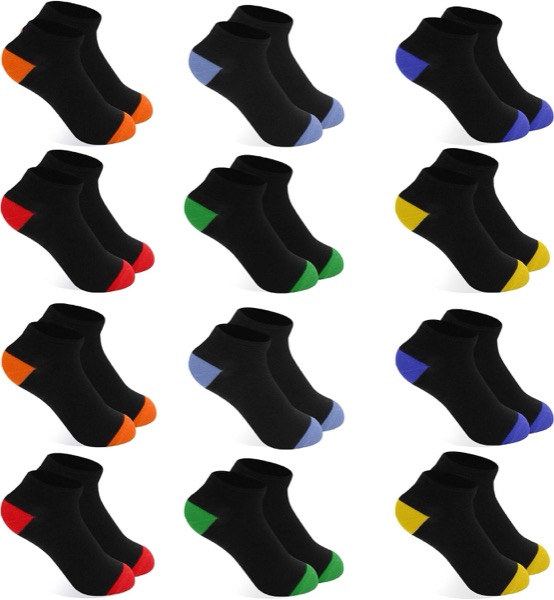 Pieds des enfants toujours au chaud : lot de 12 chaussettes en coton